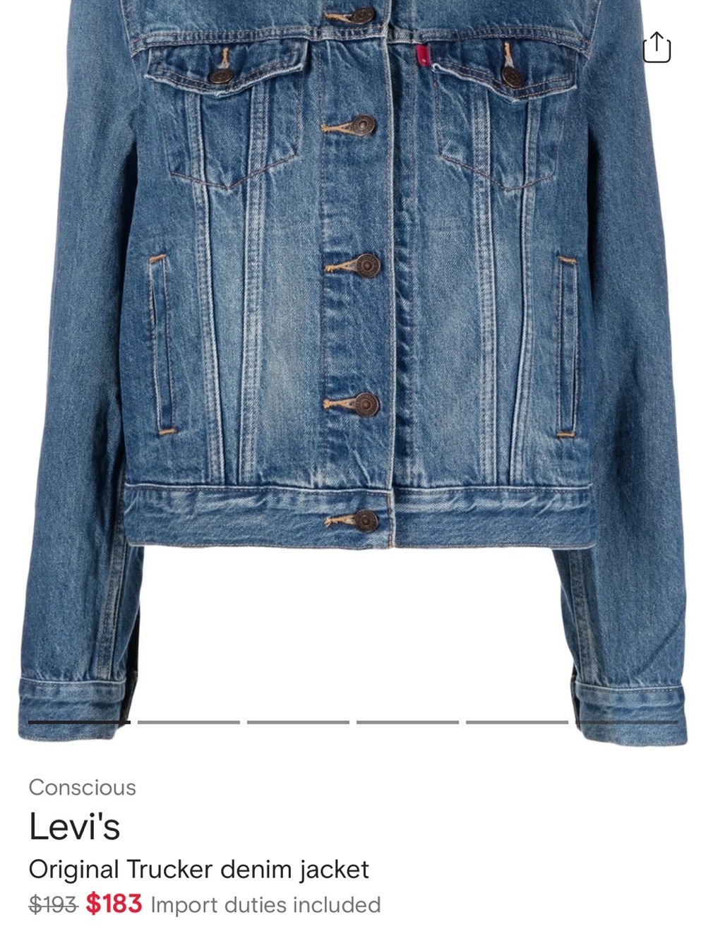 Levi's Medium Blue Trucker Denim Jacket